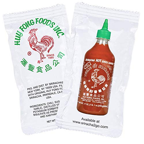 Huy Fong Sriracha Hot Chili Sauce Packets (200-Pack)