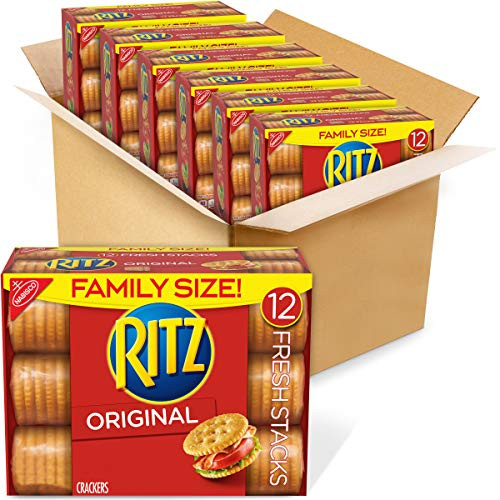 RITZ Fresh Stacks Original Crackers, Family Size, 6 - 17.8 oz Boxes