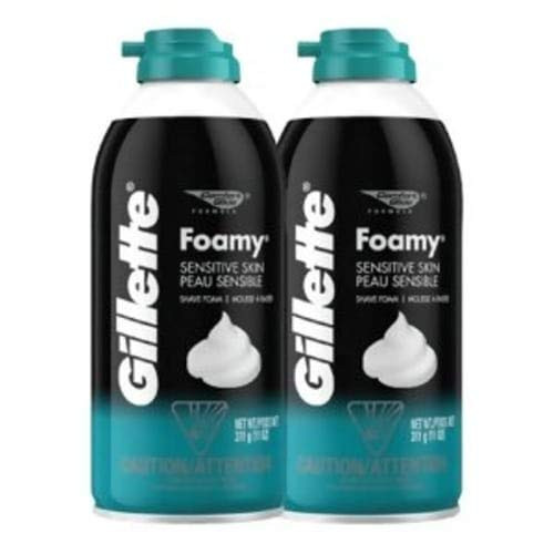 Gillette Foamy Sensitive Skin Shaving Cream - 11 oz - 2 pk