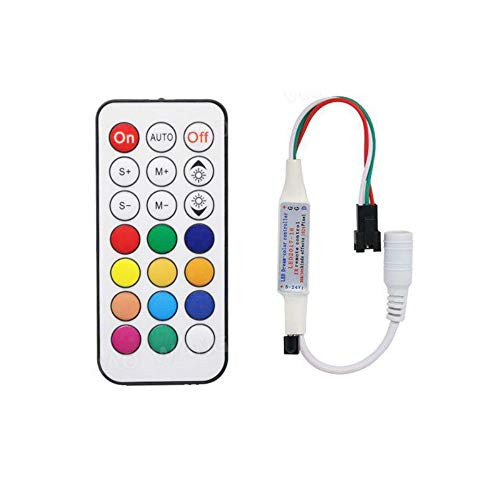 RGBZONE DC5-24V Mini 21 Key IR Infrared Wireless RGB Remote Controller for WS2811 WS2812B LED Dream Color Strip Light