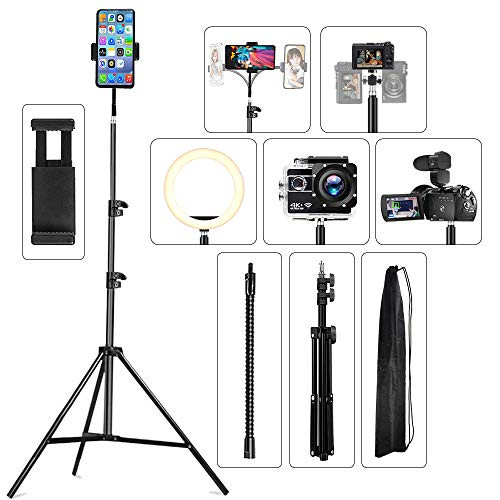Phone Tripod 22.8 to 67, Pixel Selfie Tripod Adjustable Smartphone Tripod for Recording Videos Streaming Vlogging or Live Broadcasting