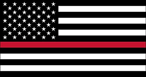 Rogue River Tactical Thin Red Line Firefighter Flag Sticker Support of Fire Fighters Fireman EMT USA