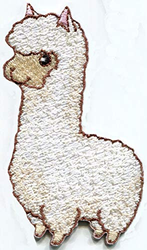 Alpaca Animal Wildlife Llama DIY Embroidery Crafting Embroidered Applique Iron-on Patch S-1598