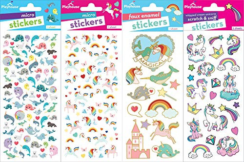 Playhouse Unicorns Love Narwhals Super Sticker Sheet Pack