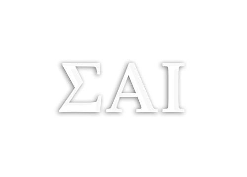 Officially Licensed Sigma Alpha Iota 8" x 3" Window Decal - White