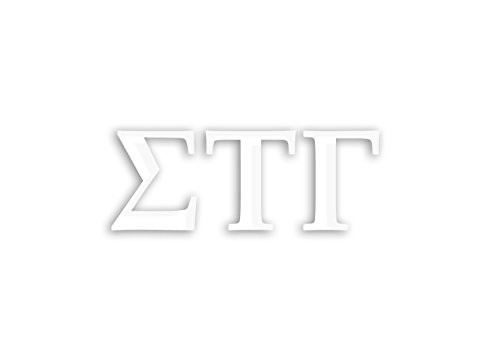 Officially Licensed Sigma Tau Gamma 8" x 3" Window Decal - White