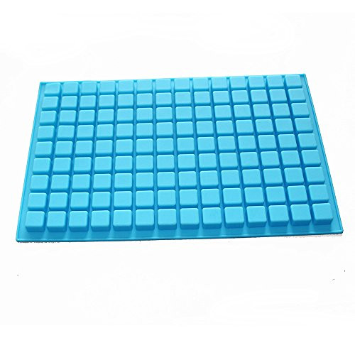 X-Haibei Small Square Ice Cube Jello Candy Chocolate Making Silicone Mold Soap Supplies 0.1oz per Cell
