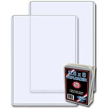 BCW 3.5 x 5 - Index Card Topload Holder - 25 Holders per Pack (Quantity of 100)