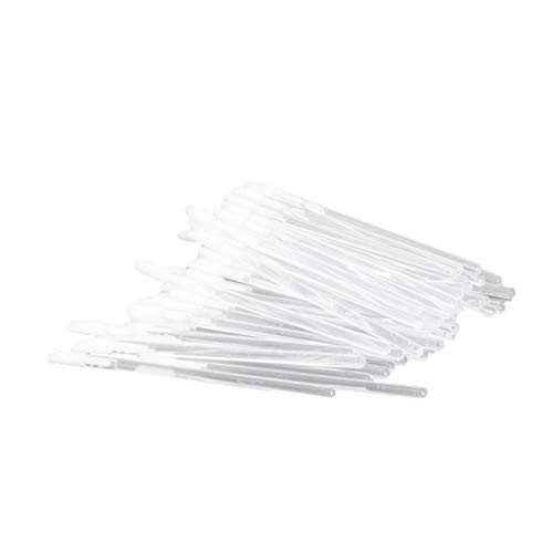 Utoolmart Makeup Disposable Lip Plastic Cement Brush Wands Applicator Lip Gloss Tools Lipstick Applicator Wands 100pcs