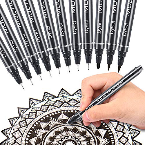 Dyvicl Multiliner Ink Pen Set, Precision Micro-Line Pens, Fineliner Black Drawing Pens Waterproof Archival Ink Artist Illustration, Manga, Anime, Sketching, Technical Drawing, Bullet Journaling Dyvicl Multiliner Ink Pen Set, Precision Micro-Line Pens, Fineliner Black Drawing Pens Waterproof Archival Ink Artist Illustration, Manga, Anime, Sketching, Technical Drawing, Bullet Journaling