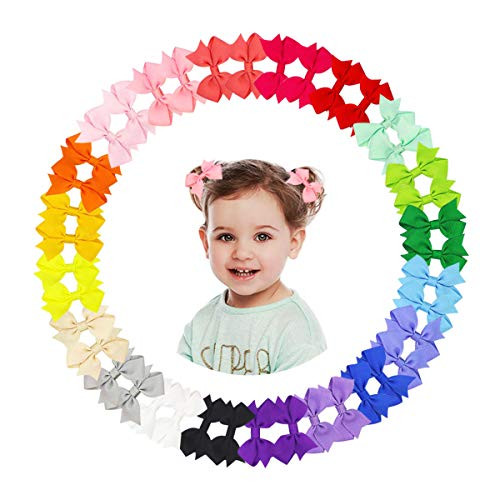 40Pcs 2 Inch Tiny Baby Hair Bows Clips Grosgrain Ribbon Toddler Hair Bows Alligator Clips For Baby Girls Toddlers Infants Fine Hair Teens Kids Children Hair Accessories 40Pcs 2 Inch Tiny Baby Hair Bows Clips Grosgrain Ribbon Toddler Hair Bows Alligator Clips For Baby Girls Toddlers Infants Fine Hair Teens Kids Children Hair Accessories