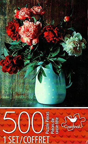 Cardinal Industries Peonies in Jog - 500 Piece Jigsaw Puzzle