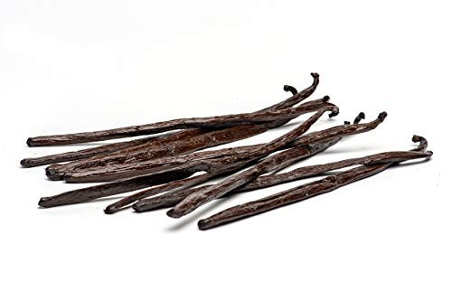 Slofoodgroup Madagascar Vanilla Beans - Grade A Bourbon Vanilla Pods from Madagascar Vanilla Planifolia (10 Whole Madagascar Vanilla Bean)