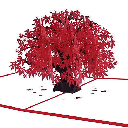 3D Pop Up Card, Festival and anniversary Creative greeting card, Pop Up Tree Card (maple)