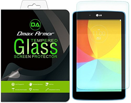 [2-Pack] Dmax Armor for LG G Pad 7.0 / G Pad 7.0 LTE Screen Protector, [Tempered Glass] 0.3mm 9H Hardness, Anti-Scratch, Anti-Fingerprint, Bubble Free, Ultra-Clear