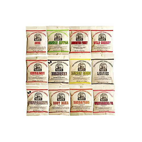 Claeys Old Fashioned Hard Candy   Variety 12 Pack   All Flavors   Since 1919