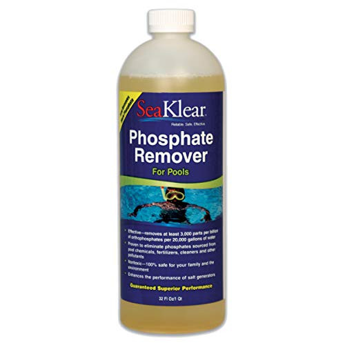 SeaKlear 90207 Halo Source 1040105 Commercial Strength Phosphate Remover Quart Bottle Spa Accessories