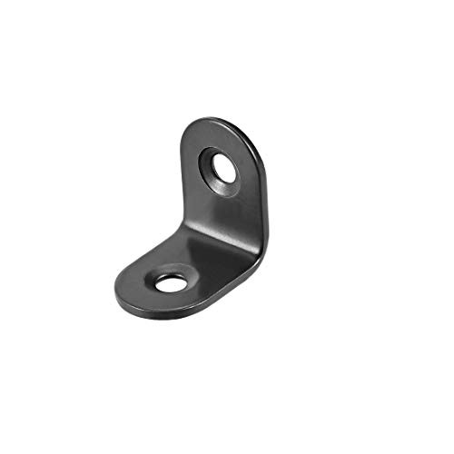 uxcell Stainless Steel Shelves Corner Brace 22mm x 22mm Joint Right Angle Corner Fastener Joints Support Bracket 24 Pcs