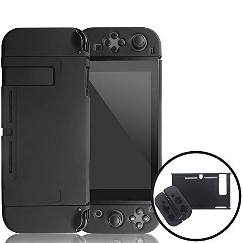 Dockable Case Compatible with Nintendo SwitchProtective Cover Case Compatible with Nintendo Switch and Joy Con Controllers Black