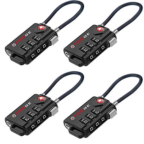TSA Approved Cable Luggage Locks Re settable Combination with Alloy Body TSA Approved Cable Luggage Locks Re settable Combination with Alloy Body