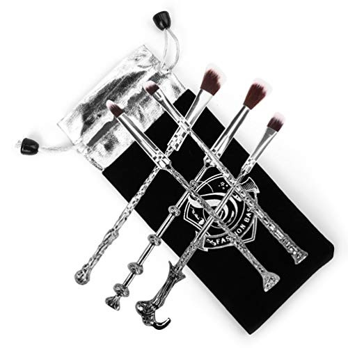 Wizard Wand BrushesFashion Base 5PCS Makeup Brush Set with Gift Bag for Makeup Magic EyeShadow Palette Eyeliner Blending Pencil Lip Brush Beauty Tools