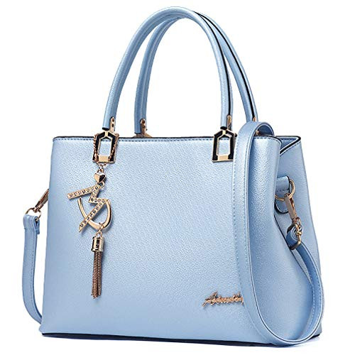 Womens Purses and Handbags Shoulder Bags Ladies Designer Top Handle Satchel Tote Bag  Light Blue