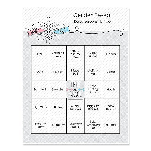 Big Dot of Happiness Gender Reveal - Baby Shower Game Bingo Cards - 16 Count Big Dot of Happiness Gender Reveal - Baby Shower Game Bingo Cards - 16 Count