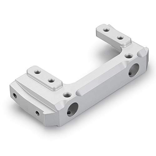 RCLIONS Metal Front Plate Bumper Mount for AXIAL SCX10 II 90046 1 10 RC Crawler Car  Silver