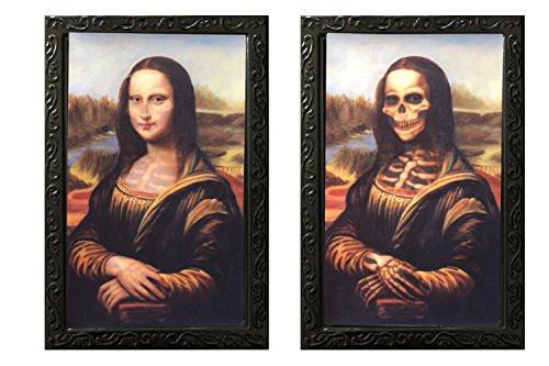 DaGou Halloween wall Decor,Halloween Trick or Treat Mega Value Party Scene Setters Wall Decorating Kit (Mona Lisa)