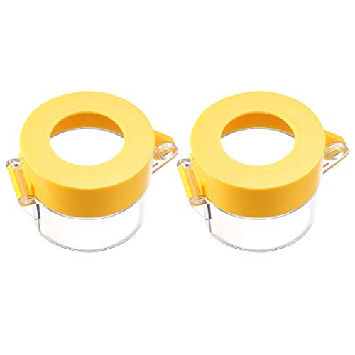 uxcell 2pcs Yellow Plastic Switch Cover Protector for 30mm Diameter Push Button Switch 5543