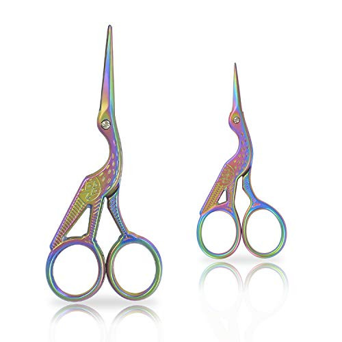 BIHRTC 36  and 45  Colorful Stainless Steel Sharp Tip Classic Stork Scissors Crane Design Sewing Scissors DIY Tools Dressmaker Shears Scissors for Embroidery Craft Needle Work Art Work