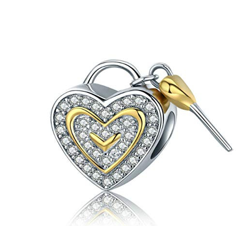 Love Family Tree of Life Charms Dangle Bead Original 925 Sterling Silver Charms for Bracelets or Necklace  Key Lock Charms