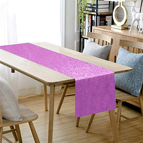 Table Runner Sequin Table Runner Dining Room Table Runner Burlap Modern Table Runner Glitz Sequin Table Runner for Party Wedding Christmas Dining Room Decor  13x120 Lavender