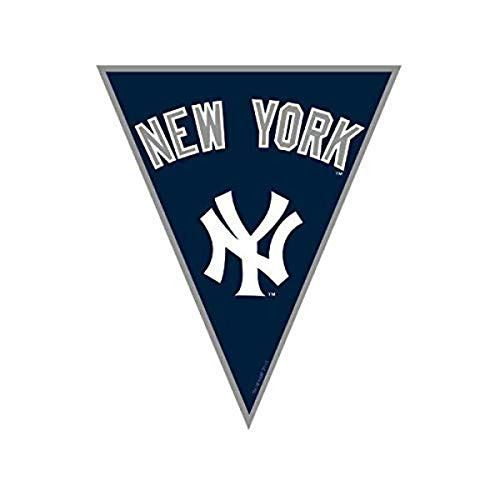 New York Yankees Major League Baseball Collection  Pennant Banner Party Decoration 12 Ct