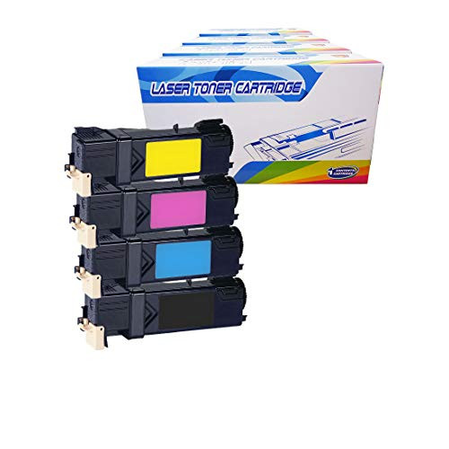 Inktoneram Compatible Toner Cartridges Replacement for Xerox 6130 Phaser 6130 6130N 106R1281 106R1278 106R1279 106R1280   BlackCyanMagentaYellow  4 Pack