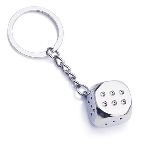 Axmerdal Cute Creative Car Keychain Mini Metal Dice Pendant Key Chain Ring KeyRing Keyfob Perfect Souvenir Gift Choice Axmerdal Cute Creative Car Keychain Mini Metal Dice Pendant Key Chain Ring KeyRing Keyfob Perfect Souvenir Gift Choice