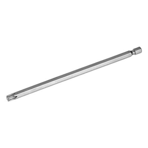 uxcell T40 Magnetic Torx Screwdriver Bits 1 4 Inch Hex Shank 591 inch Length S2 Power Tool