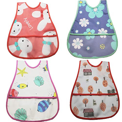 Baby Waterproof Bib with Crumb Catcher Pocket? Comfortable Soft Adjustable Snaps Feeding Bibs for Infants and Toddlers Watermelon Baby Waterproof Bib with Crumb Catcher Pocket? Comfortable Soft Adjustable Snaps Feeding Bibs for Infants and Toddlers Watermelon