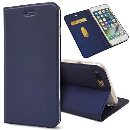 iPhone 6S Case iPhone 6 Case iCoverCase Premium Leather Wallet Flip Folio Book Cover Slim Wallet Case with Kickstand Feature Card Slots and TPU Bumper for iPhone 6 6S 47 inch  Blue