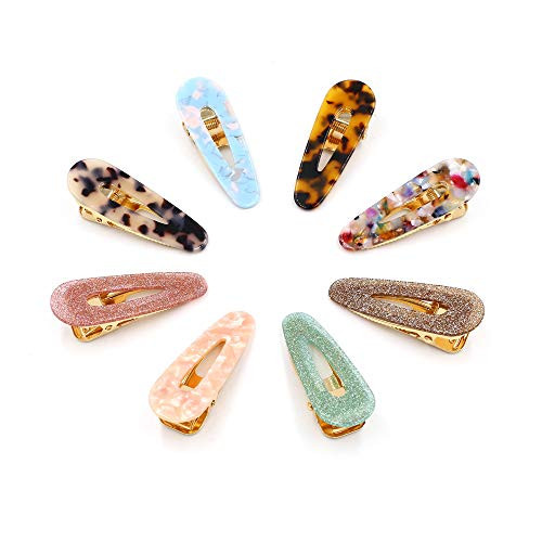 Acrylic Resin Hair Barrettes Fashion Geometric Alligator Hair Clips for Women and Girls Hair Accessories 8 Pcs Acrylic Resin Hair Barrettes Fashion Geometric Alligator Hair Clips for Women and Girls Hair Accessories 8 Pcs