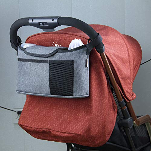 Baby Stroller Organizer Universal Stroller Organizer Bag with Cup Holders Stroller Caddy Diaper Organizer Bag Includes Shoulder Strap Waterproof Easy Installation Extra Storage grey Grey Baby Stroller Organizer Universal Stroller Organizer Bag with Cup Holders Stroller Caddy Diaper Organizer Bag Includes Shoulder Strap Waterproof Easy Installation Extra Storage grey Grey
