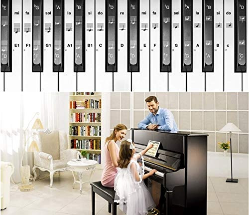 Piano Stickers White Black Keys Stickers Piano Keyboard Stickers Transparent and Removable Stickers For All Piano Types 49 54 61 76 88 Keyboard Piano Stickers White Black Keys Stickers Piano Keyboard Stickers Transparent and Removable Stickers For All Piano Types 49 54 61 76 88 Keyboard