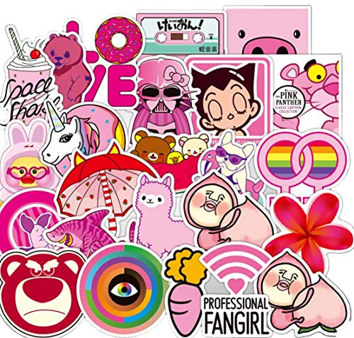 50 Pieces Girl Cute Lovely Stickers for Personalize Laptop Car Helmet Skateboard Luggage Graffiti Decals