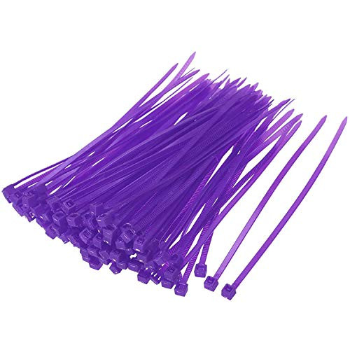 URBEST 1000 Pcs Self Locking Wire Cable Zip Tie Fasten Wrap 6 Inch Nylon Zip Tie  Purple
