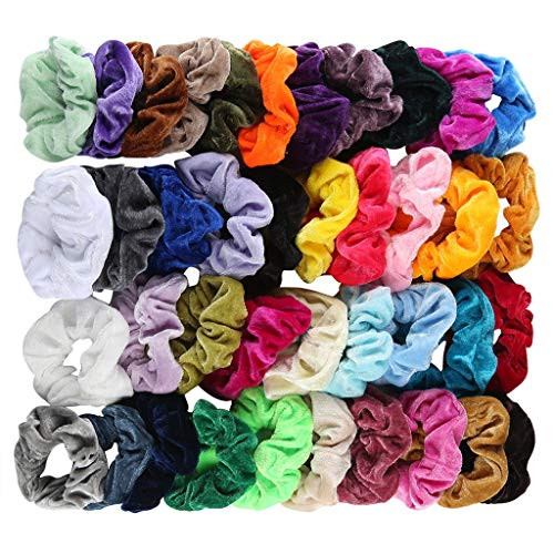 Ladysdress 40 Pcs Hair Scrunchies Velvet Elastic Hair Bands Scrunchy Hair Ties Ropes Scrunchie for Women or Girls Hair Accessories Multicolor Ladysdress 40 Pcs Hair Scrunchies Velvet Elastic Hair Bands Scrunchy Hair Ties Ropes Scrunchie for Women or Girls Hair Accessories Multicolor