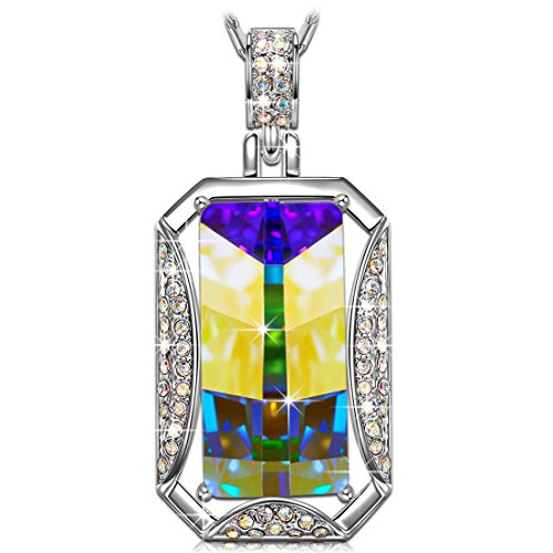 Kate Lynn Necklaces for Women Jewelry Gift for Mom Birthday Gifts for Her Wedding Necklace Sparkle Crystal Pendant Necklace for Girls for Wife Sister Friends