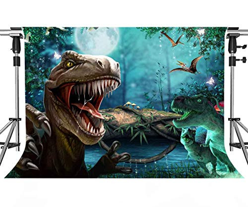 Dinosaur Background for Kids Birthday Party MEETSIOY Jurassic Era Dinosaur Theme World Fierce Dinosaur Photography Backdrops Dinosaur Theme Party Photography Background Props 7x5ft LSMT321