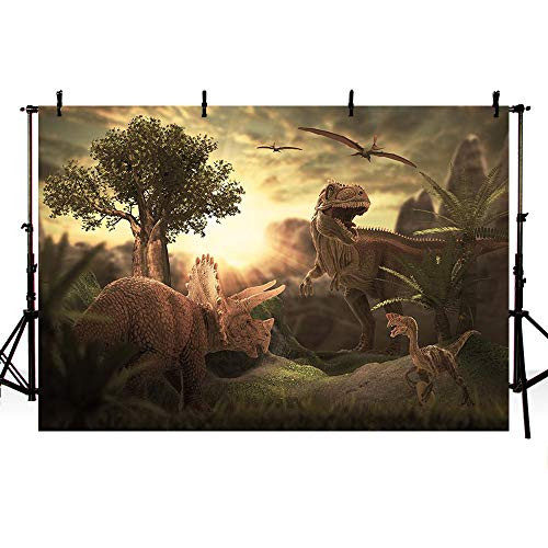 MEHOFOTO Dinosaur Themed Photo Studio Booth Background Boy Birthday Party Decoration Banner Wallpaper Backdrop for Photography 7x5ft MEHOFOTO Dinosaur Themed Photo Studio Booth Background Boy Birthday Party Decoration Banner Wallpaper Backdrop for Photography 7x5ft