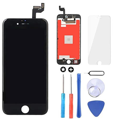 Brinonac Screen Replacement for iPhone 6s Plus 55 inch LCD Digitizer Touch Screen LCD Replacement Screen Frame Assembly Full Set with Tools and Screen Protector  Black