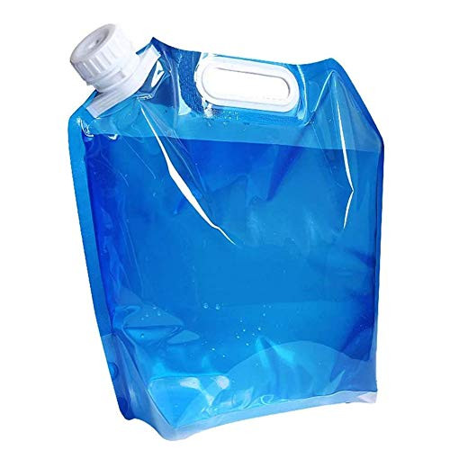 VOVCIG 5 litres Collapsible Water Container BPA Free Plastic Water Carrier Outdoor Folding Water Bag for Sport Camping Riding Mountaineer